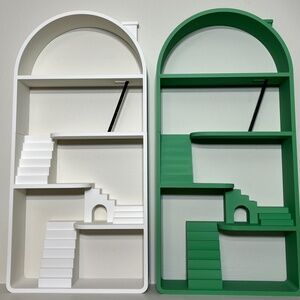 Custom Green Sonny Angel Smiski Figurine Display Shelf